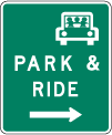 Park and Ride Sign