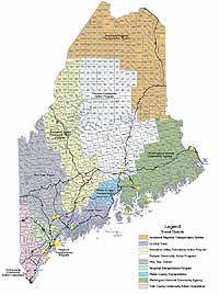 Maine Transit Districts Map